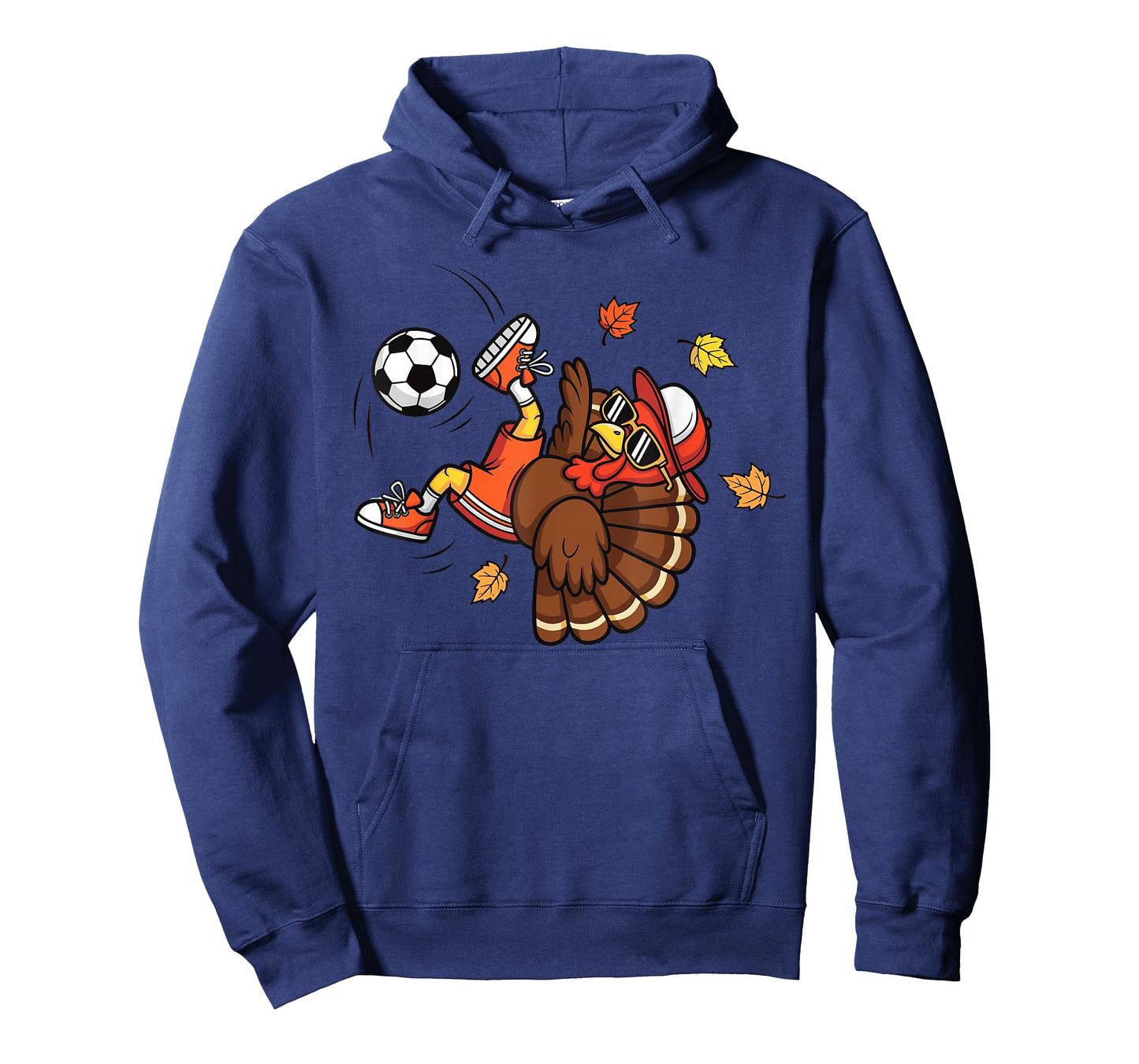 Funny Turkey Soccer Shirt Thanksgiving Boys Teens Men T-Shirt
