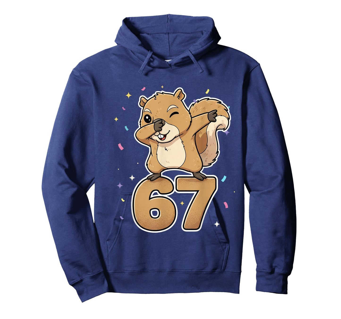 Dabbing 67 Squirrel 67 Funny Six Seven Gen Z Slang Meme T-Shirt
