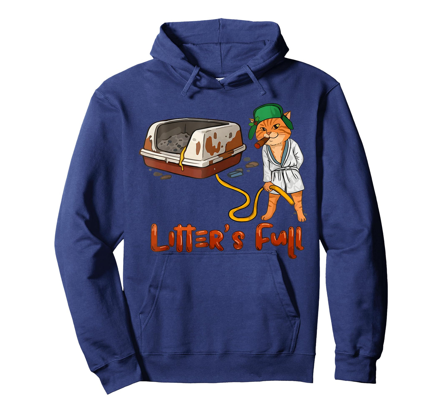Litter’s Full Funny Cat Lovers Christmas Xmas Grumpy Humor T-Shirt