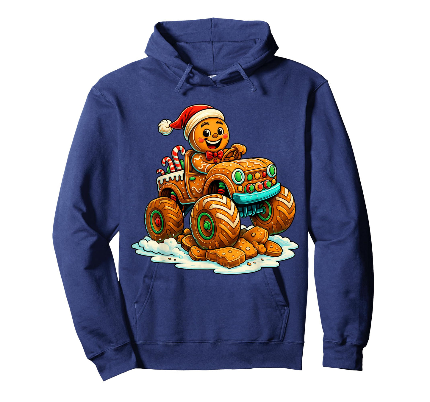 Gingerbread Truck Christmas Candy Cane Cookie Holiday Boys T-Shirt