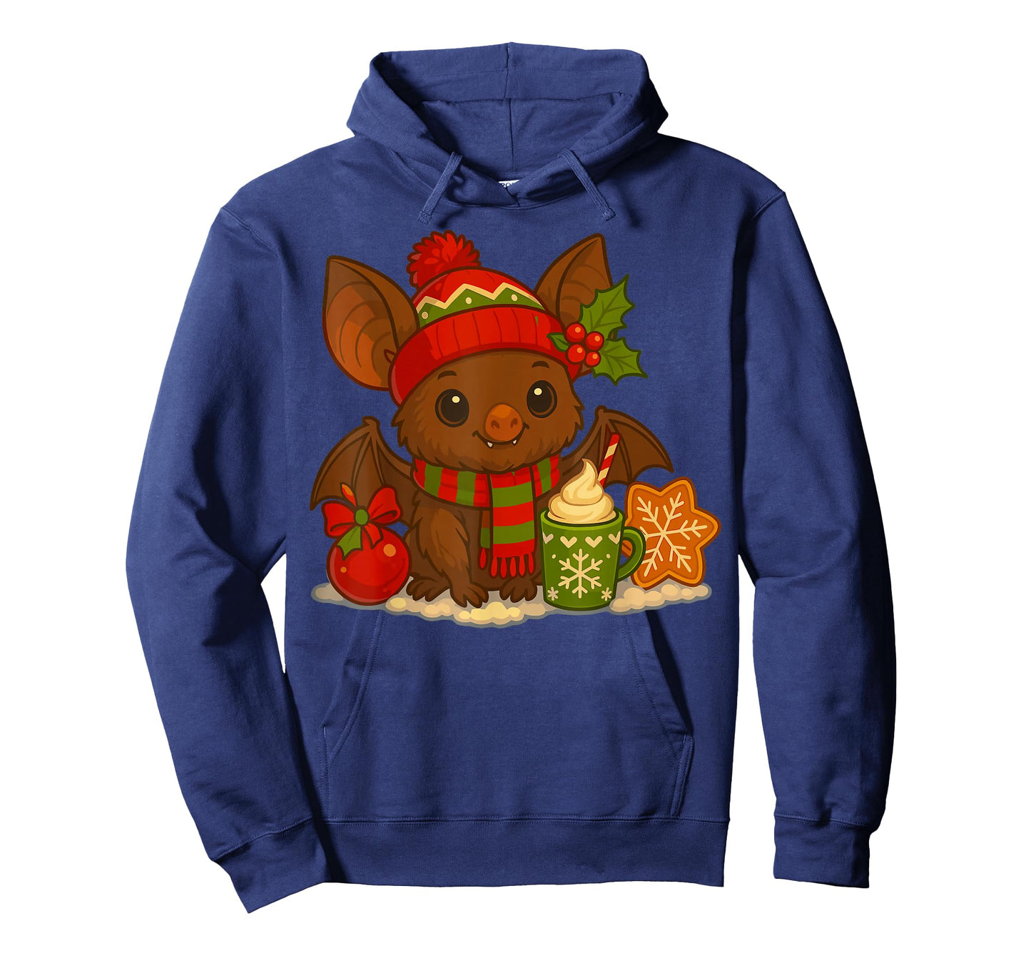 Bat with Christmas Coffee and Cookie T-Shirt