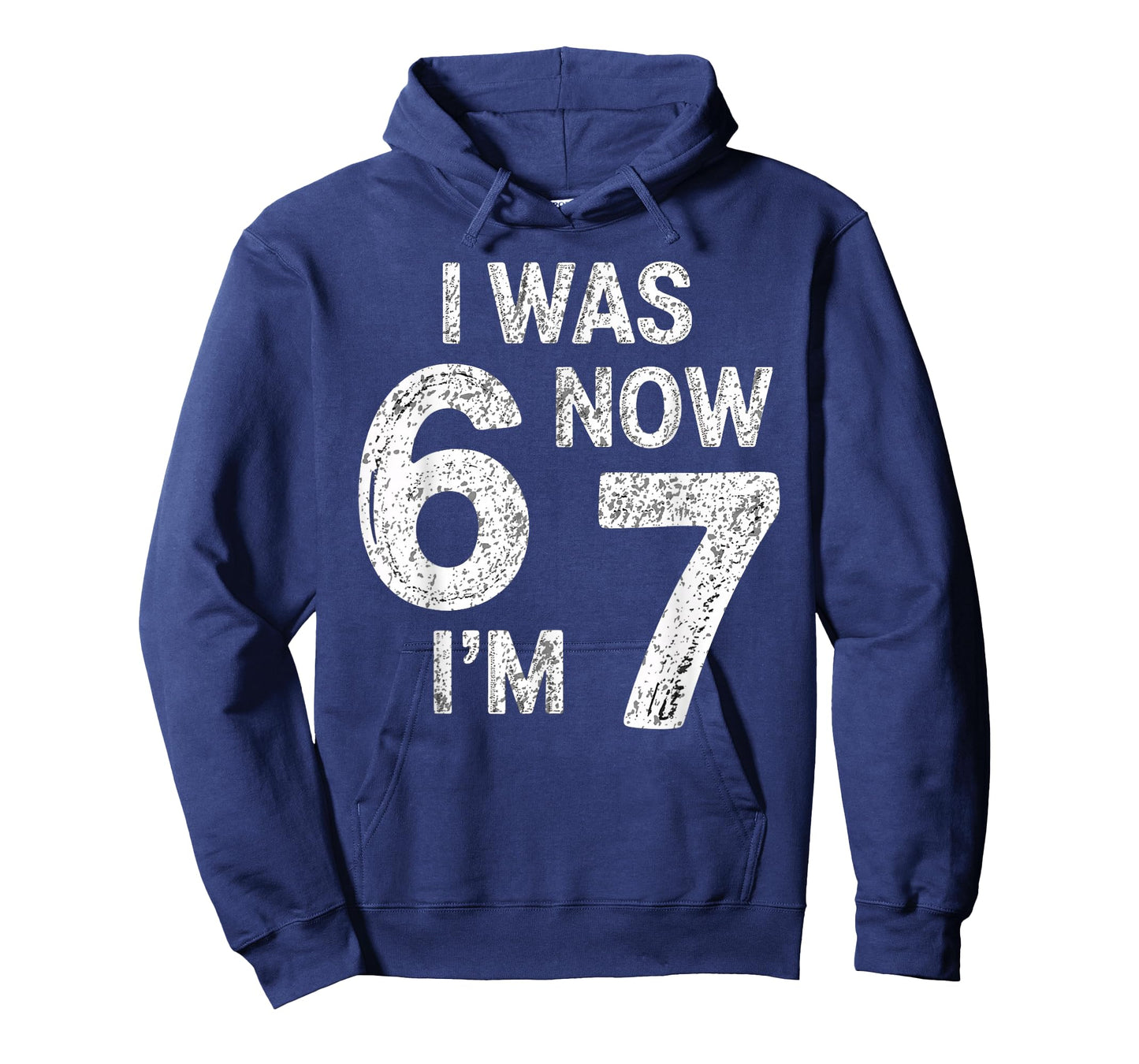Vintage 7 Year Old Birthday I was 6 Now I'm 7 67 Funny Alpha T-Shirt