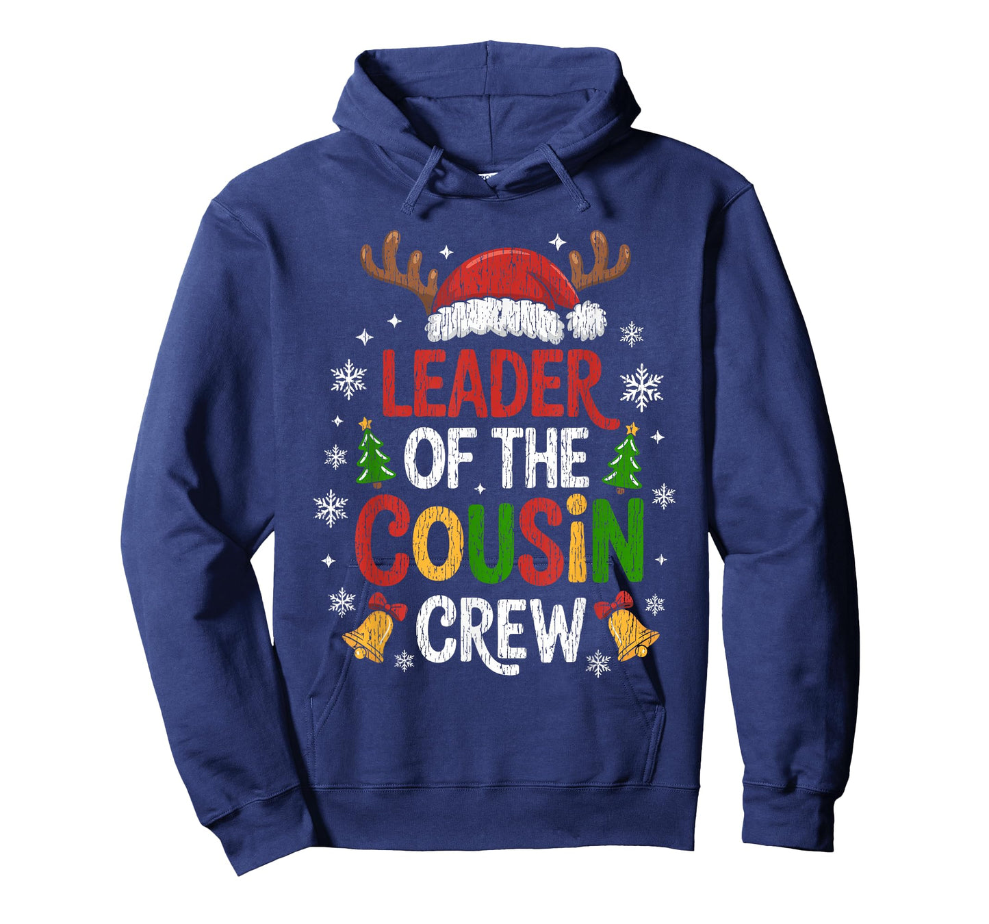 Leader of The Cousin Crew Christmas Family Matching Xmas T-Shirt