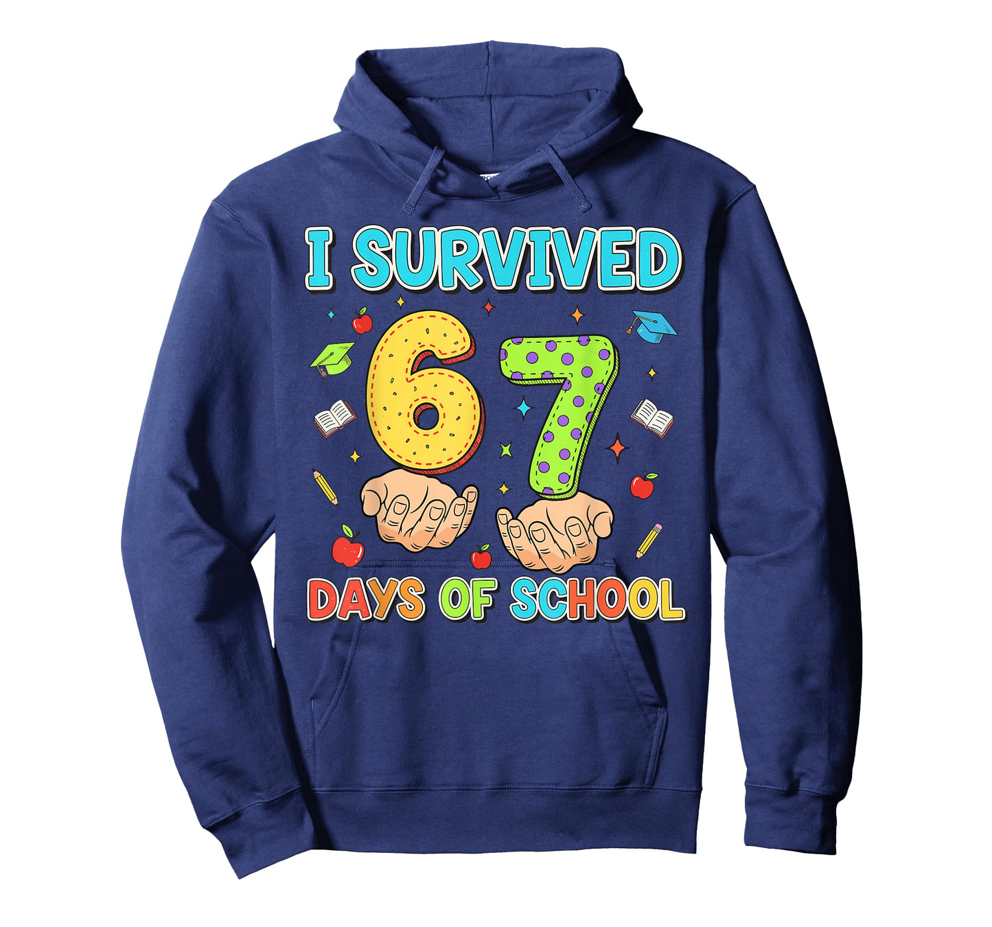I Survived 67 Days of School Funny Six Seven 6 7 Meme Z Gen T-Shirt