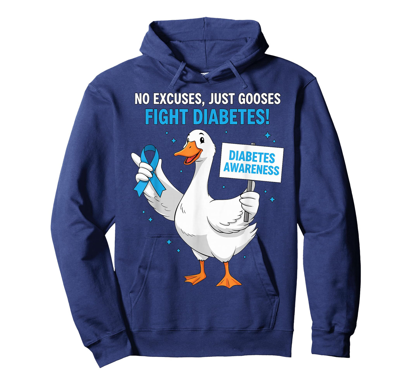 Funny Diabetic Goose Fight Type 1 Type 2 Diabetes Awareness T-Shirt