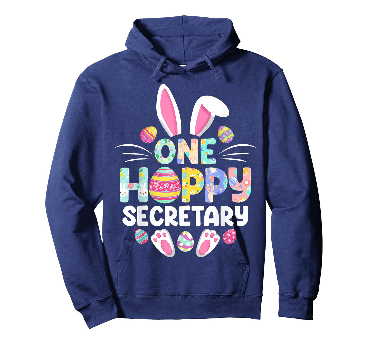 One Hoppy Secretary Funny Easter Day T-Shirt