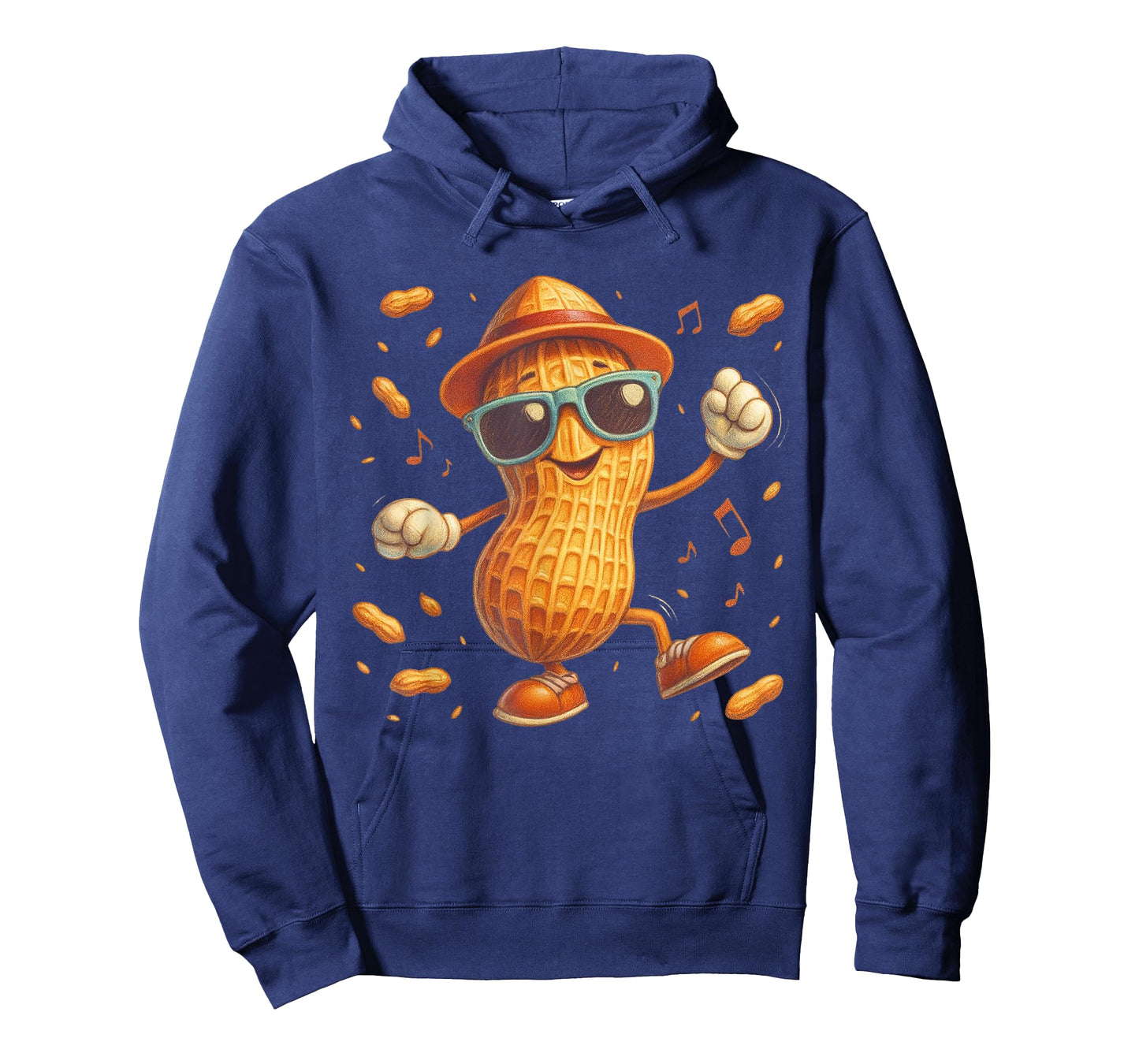 Funny Peanut Cartoon Character Cute Snack Lover T-Shirt