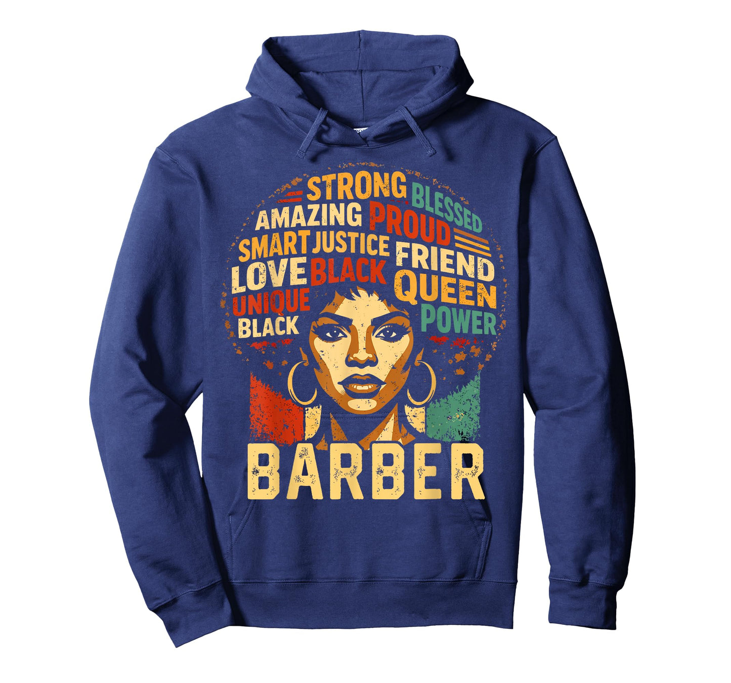 Barber Black History Month Powerful Black Pride Art Design T-Shirt