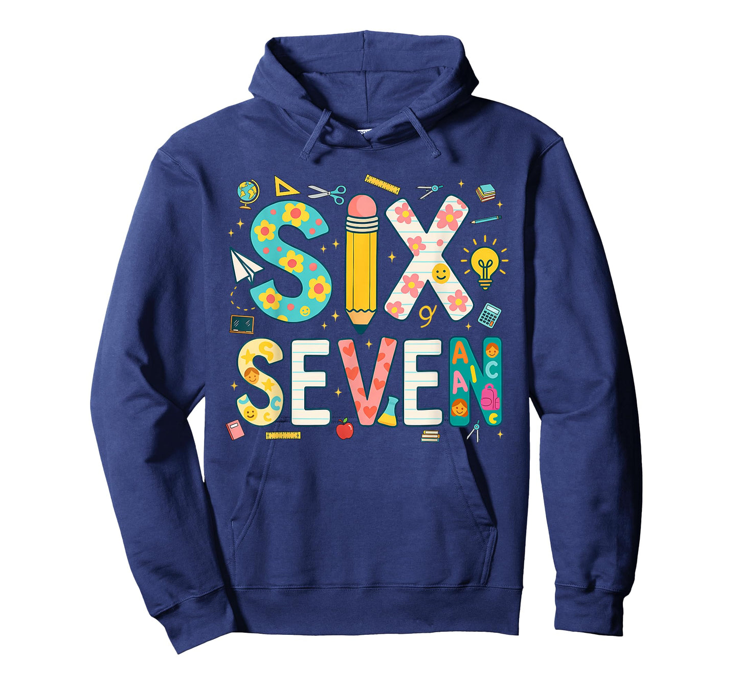 Funny Six Seven 6 7 Meme Teacher Design for Men Women Girls T-Shirt