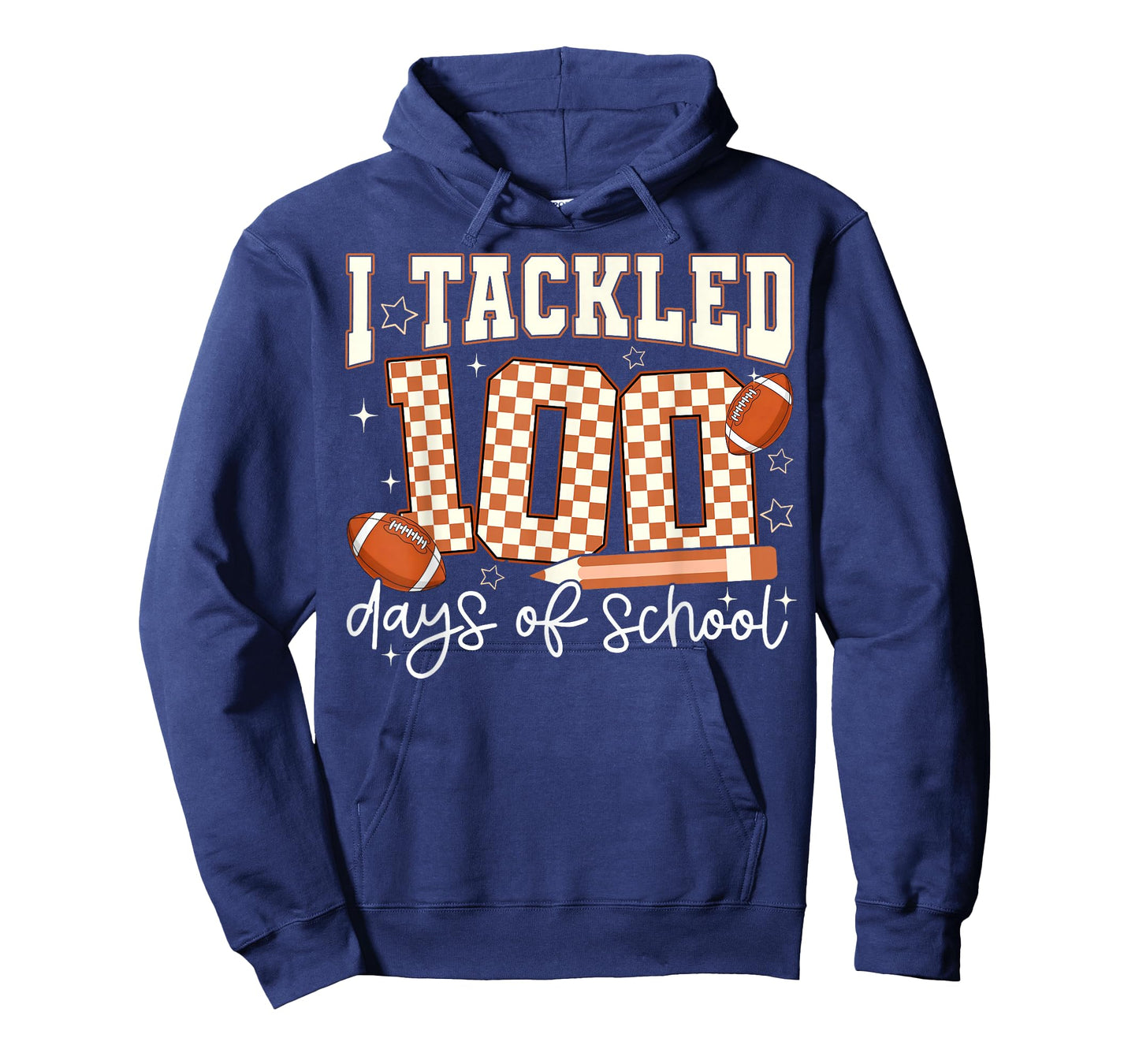 I Tackled 100 Days of School Football Boy Girl Teacher T-Shirt