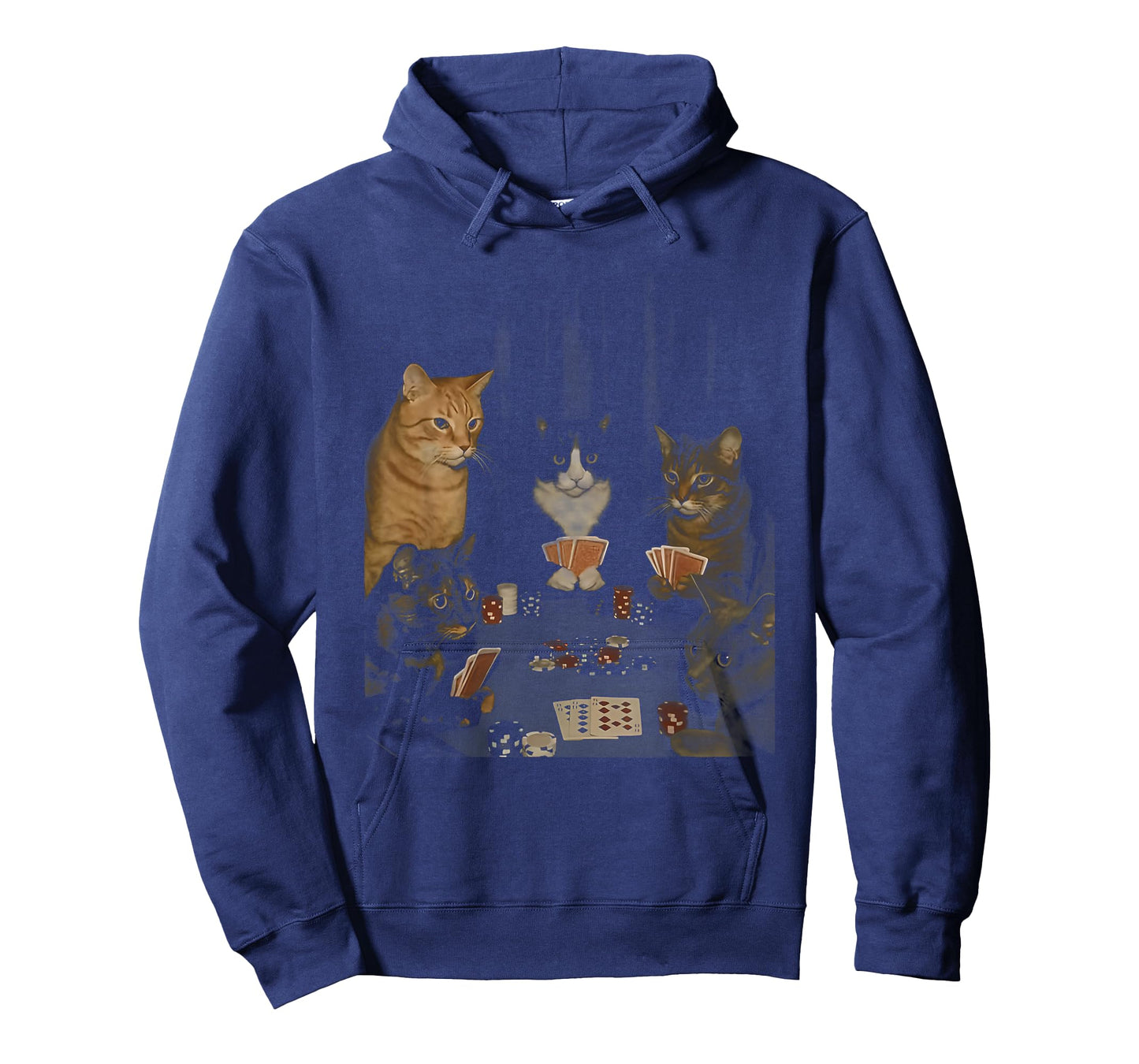 Retro Funny Cats Playing Poker Meme Graphic T-Shirt