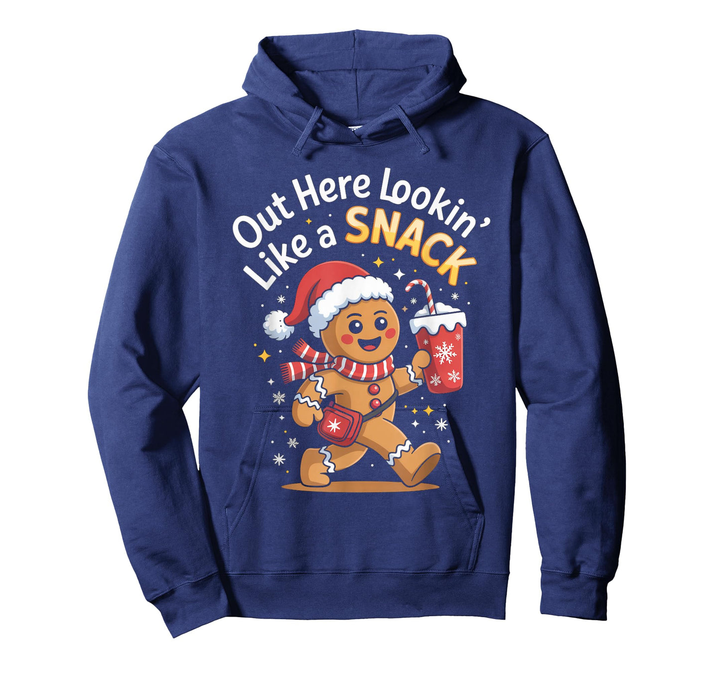 Out Here Lookin’ Like A Snack Cute Xmas Funny Gingerbread T-Shirt