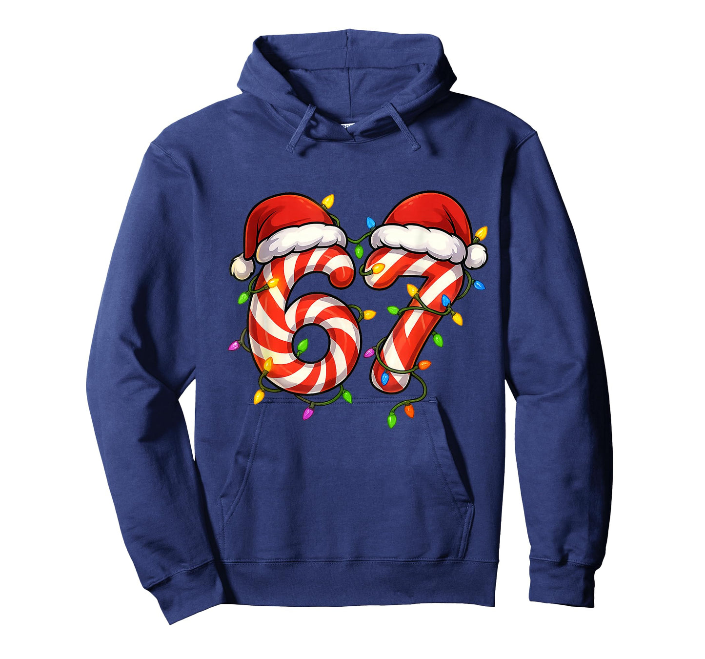 Viral 67 Candy Canes Santa Holiday Kids Humor T-Shirt