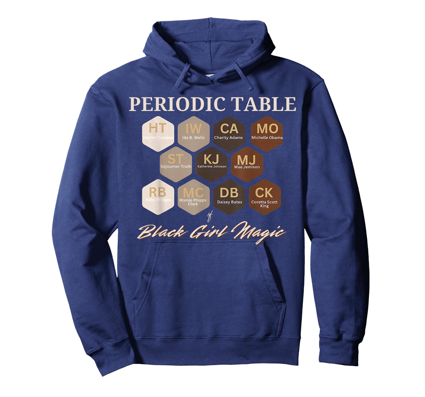Periodic Table of Black Girl Magic Black History Teacher Kid T-Shirt