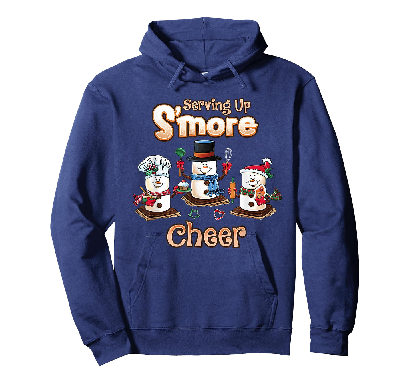 Serving Up S’More Cheer Lunch Lady Christmas Lunch Crew T-Shirt