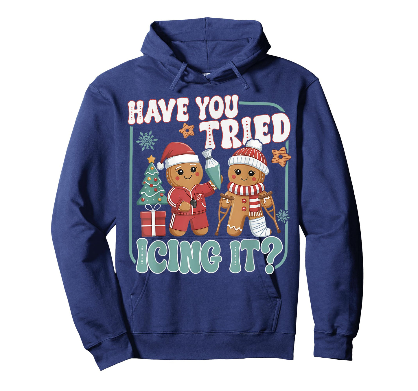 Gingerbread Have You Tried Icing It Funny Christmas Nurse T-Shirt