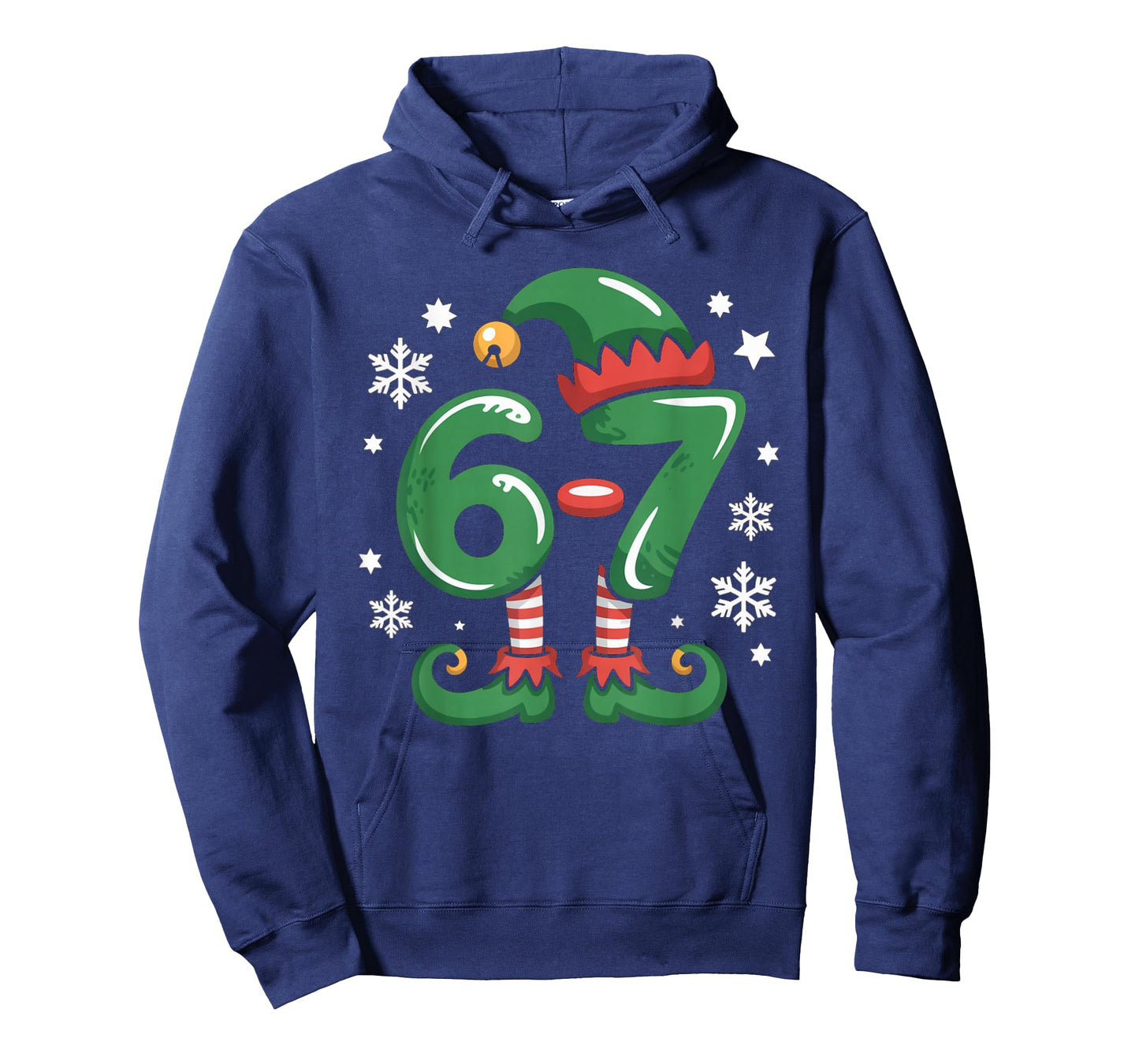 Funny 6 7 Elf Christmas Six Seven Matching Family Xmas Meme T-Shirt