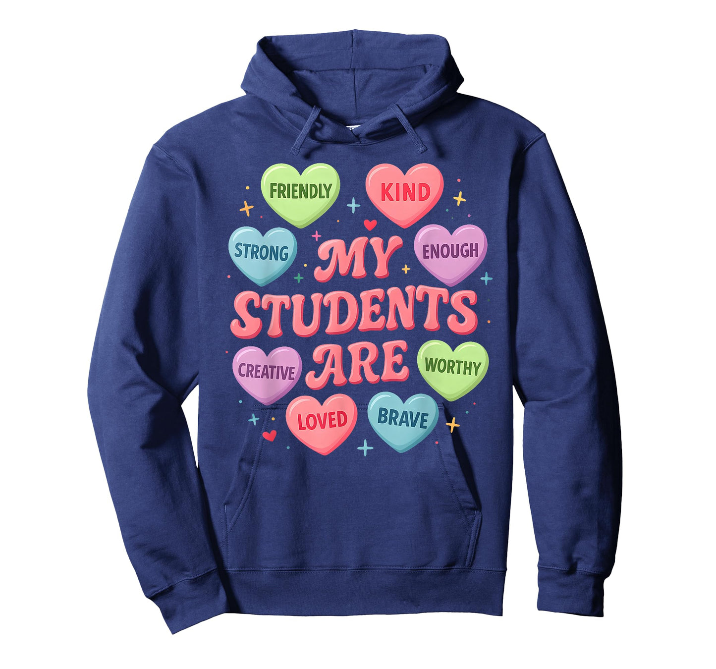 Teacher Valentine Heart My Students are Loved Kind T-Shirt