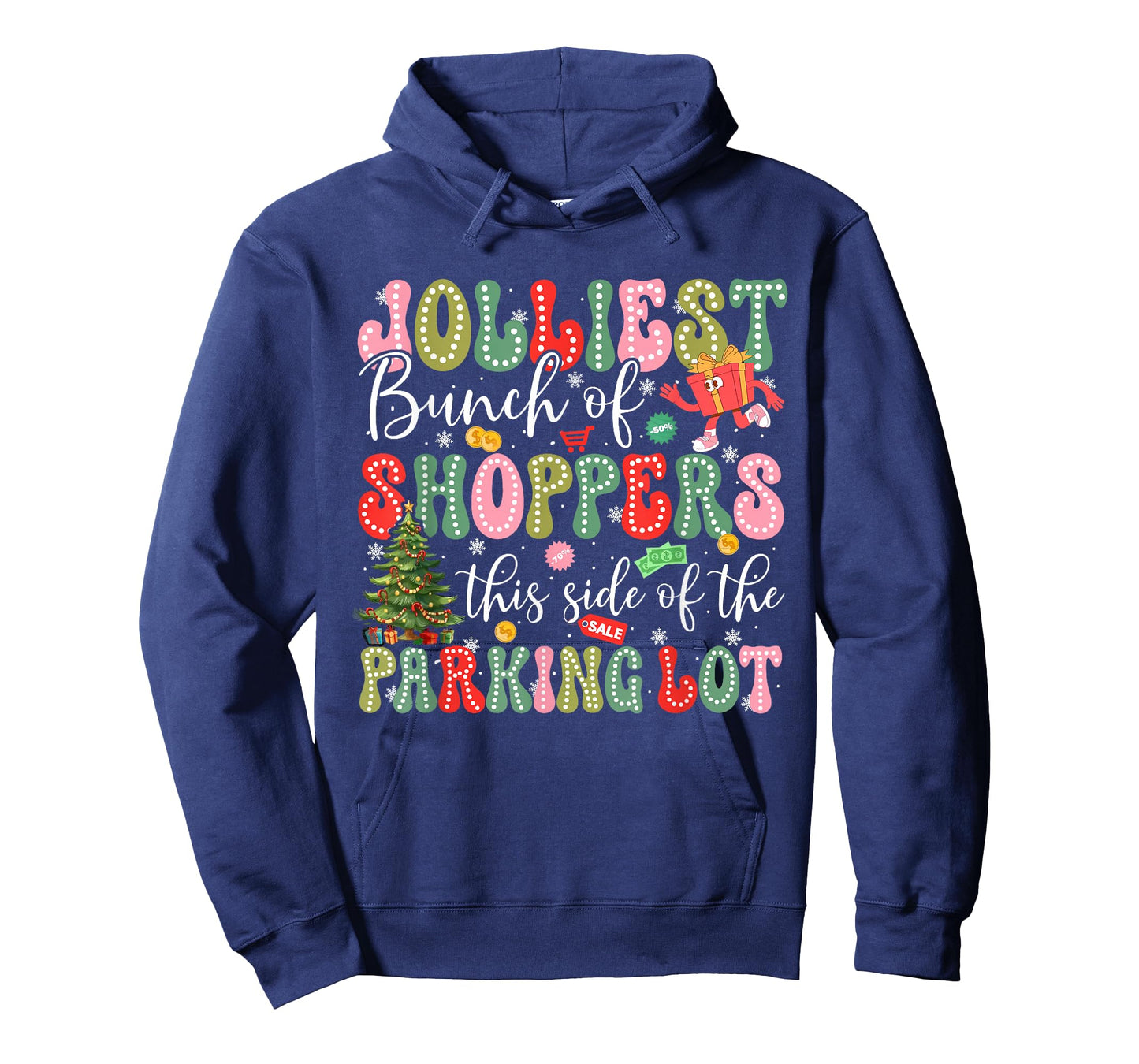 Jolliest Bunch of Shoppers This Side of The Parking Lot Xmas T-Shirt