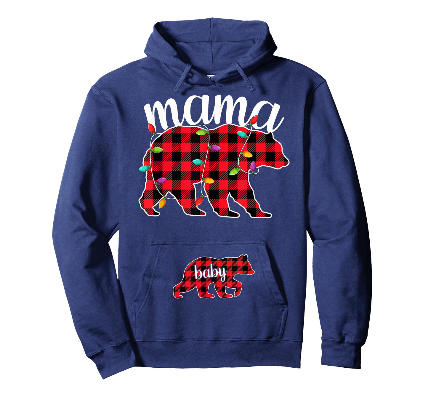 Pregnant Women Mom Mama Bear Pregnancy Christmas Pajamas T-Shirt