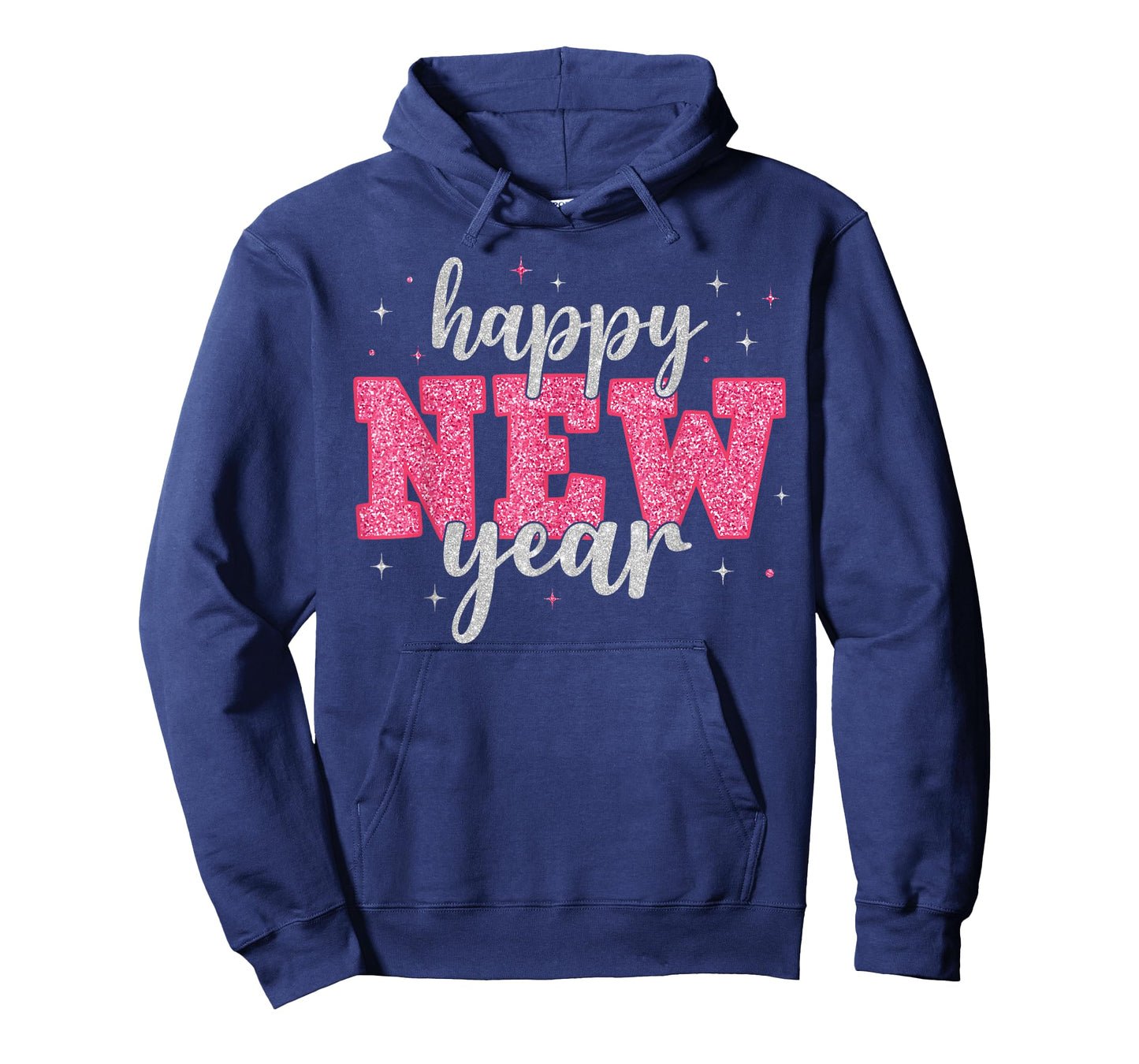 Retro Pink Happy New Year New Year's Eve 2026 Girl Women T-Shirt