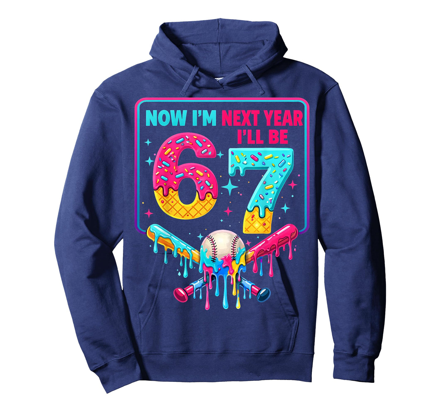 Now I'm 6 Next Year I'll Be 7 67 Birthday Gift for Boy Kid T-Shirt