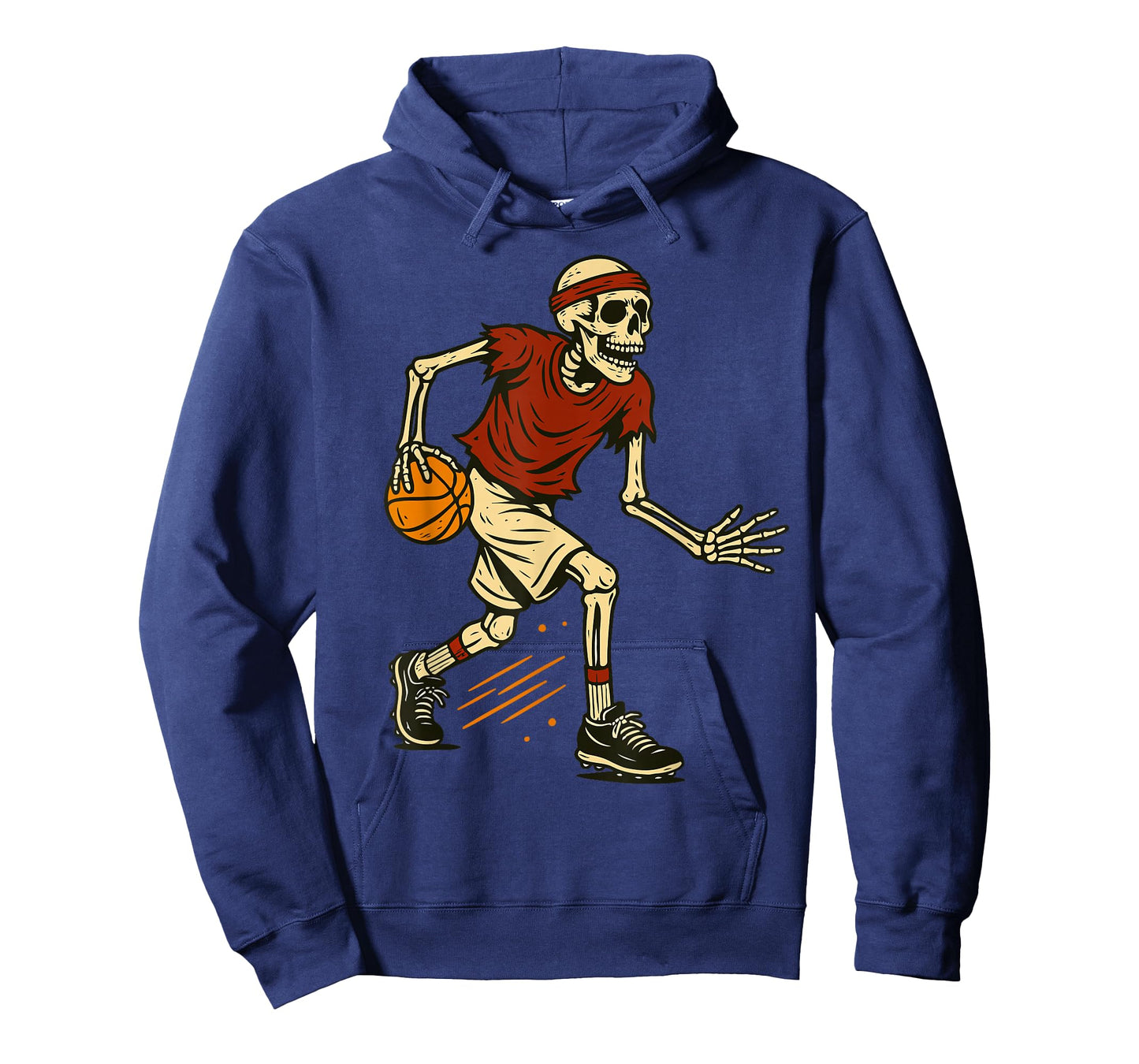 Funny Skeleton Halloween Basketball Boys Men Kids Toddler T-Shirt