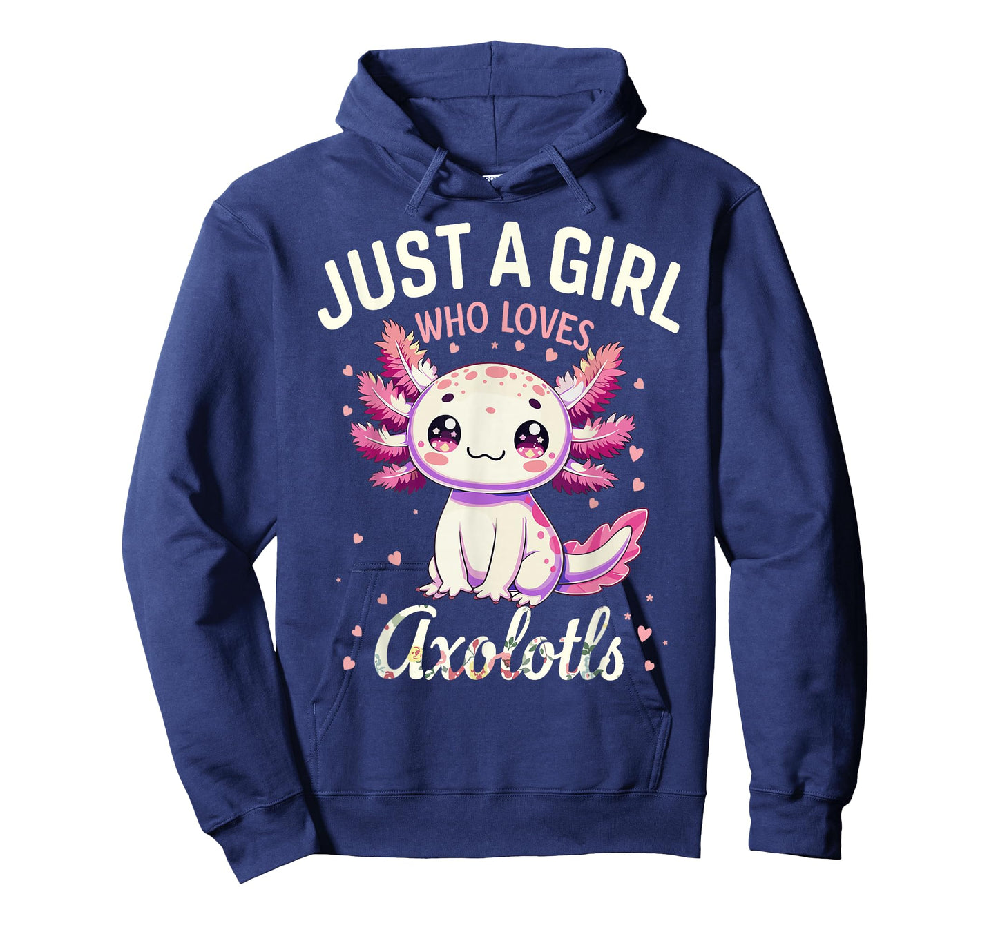 Just a Girl Loves Axolotls Kawaii Cute Girls Women T-Shirt