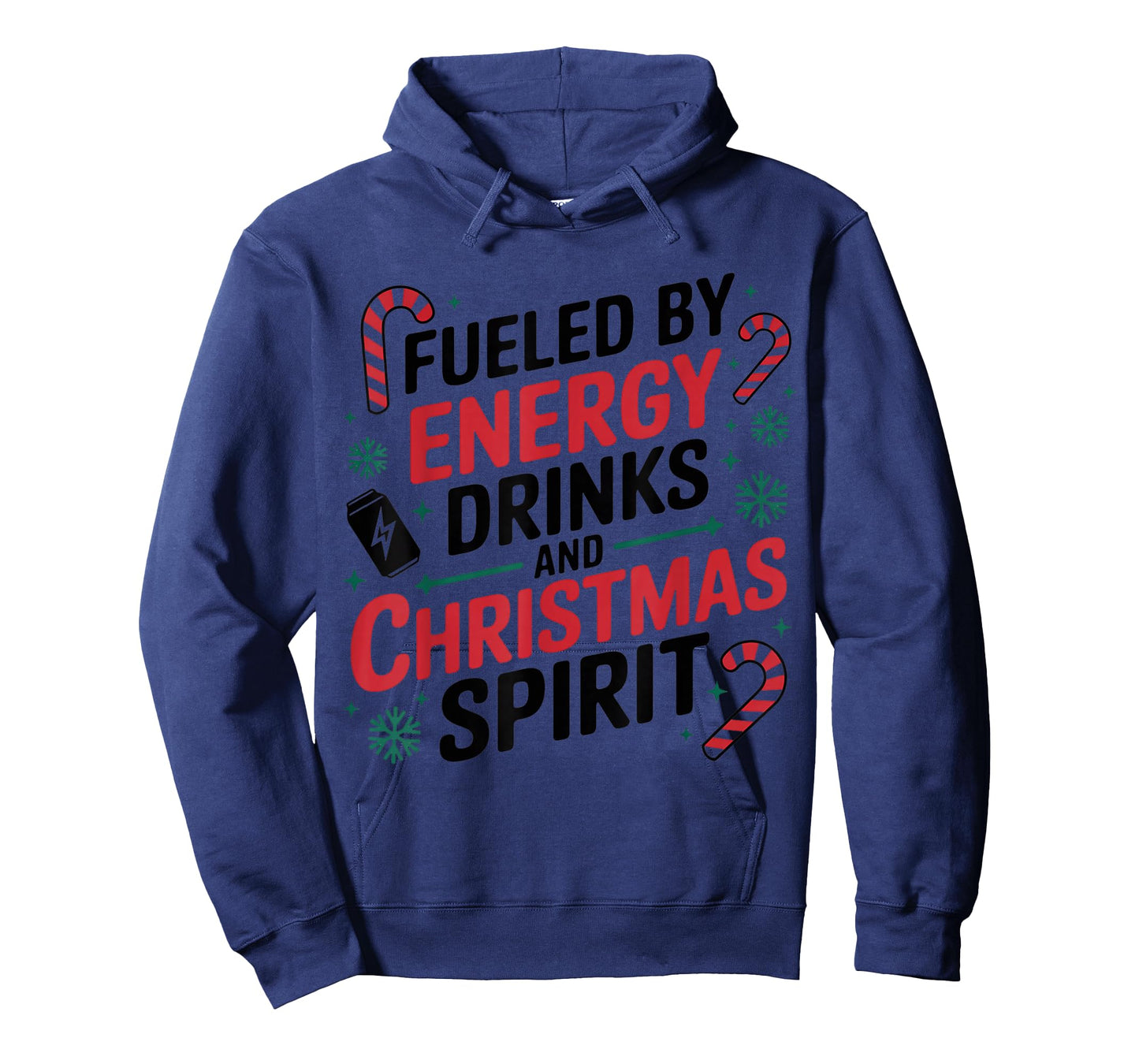 Fueled by Energy Drinks and Christmas Spirit T-Shirt
