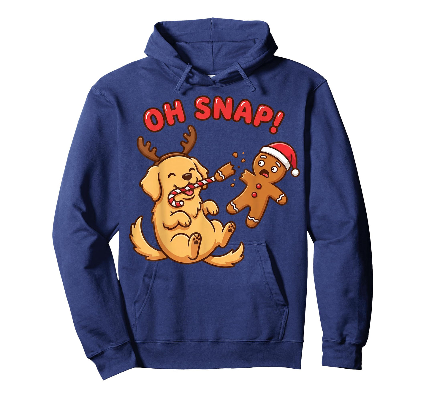 Oh Snap Gingerbread Man Broken Leg Funny Dog Christmas T-Shirt