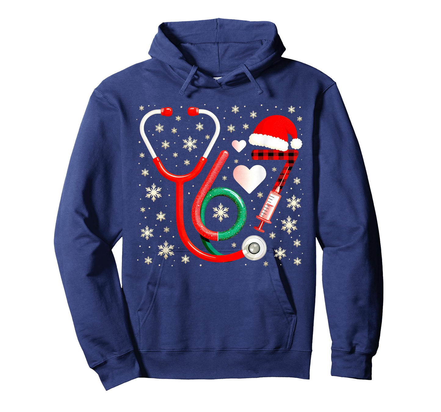 Funny 67 Meme Nurse Six Seven Nursing Festive Christmas T-Shirt