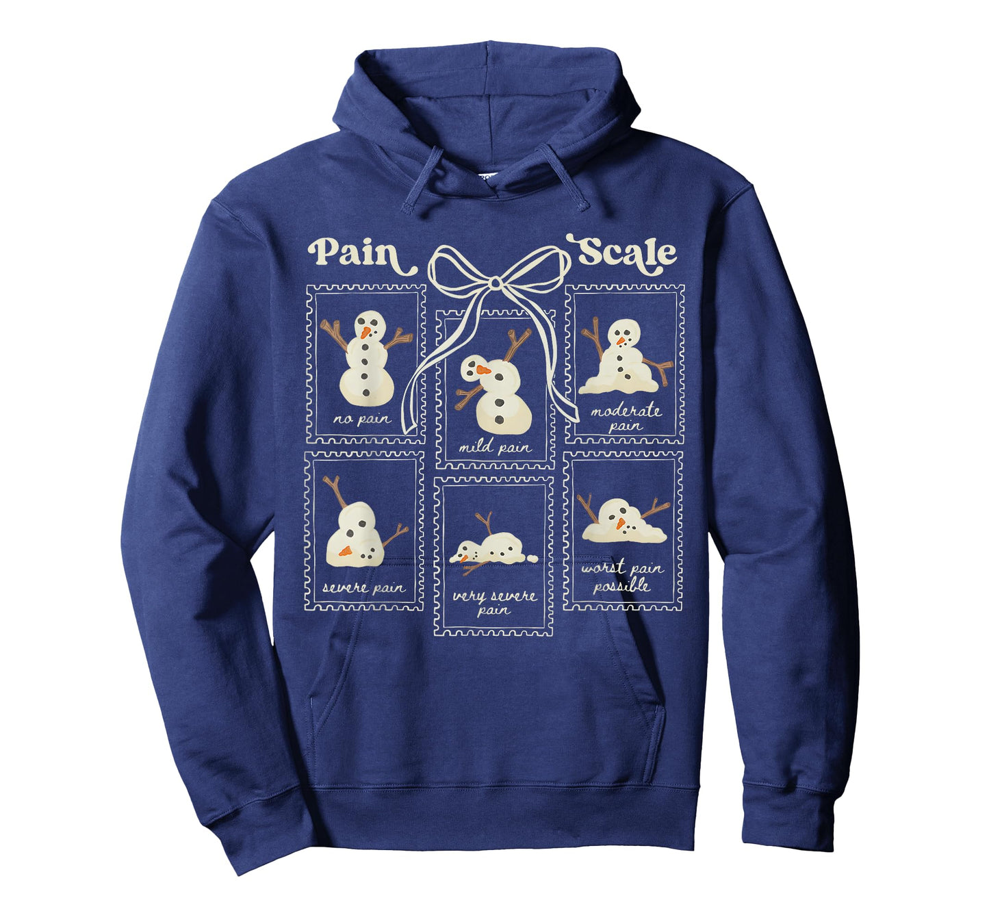 Pain Scale Snowman Nurse Christmas Xmas Snow Pajamas Holiday T-Shirt