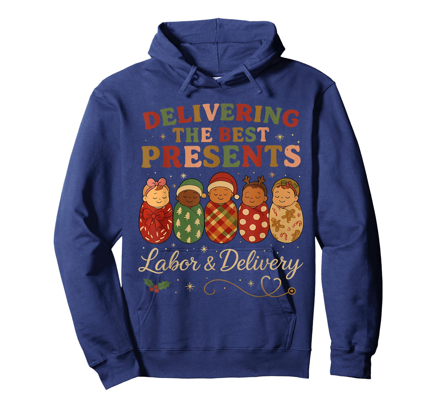 Delivering The Best Presents Labor Delivery Nurse Christmas T-Shirt