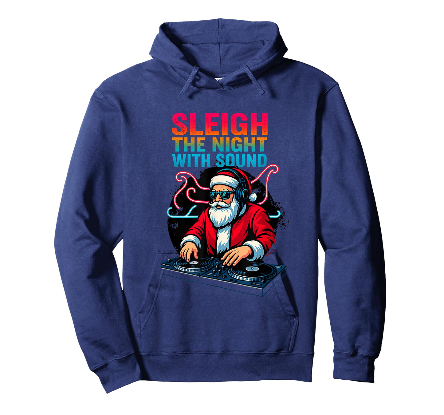 Sleigh The Night | Funny Santa DJ Christmas Party T-Shirt