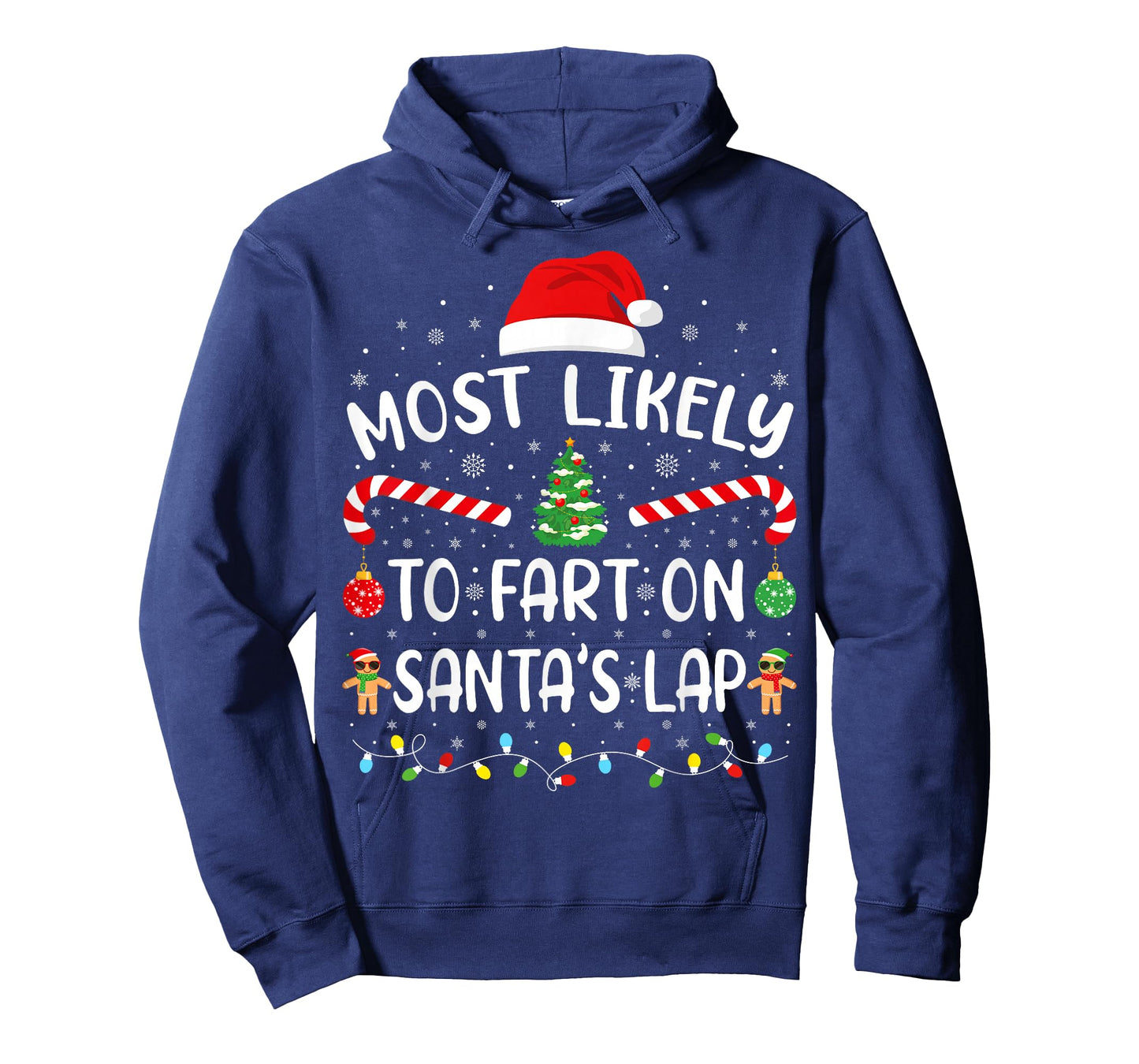 Most Likely to Fart On Santa's Lap Family Matching Xmas T-Shirt