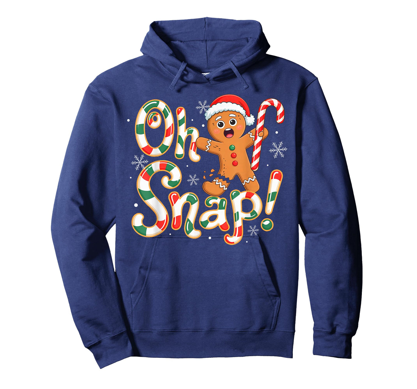 Oh Snap Gingerbread Man for Women Boys Girls Kids Christmas T-Shirt