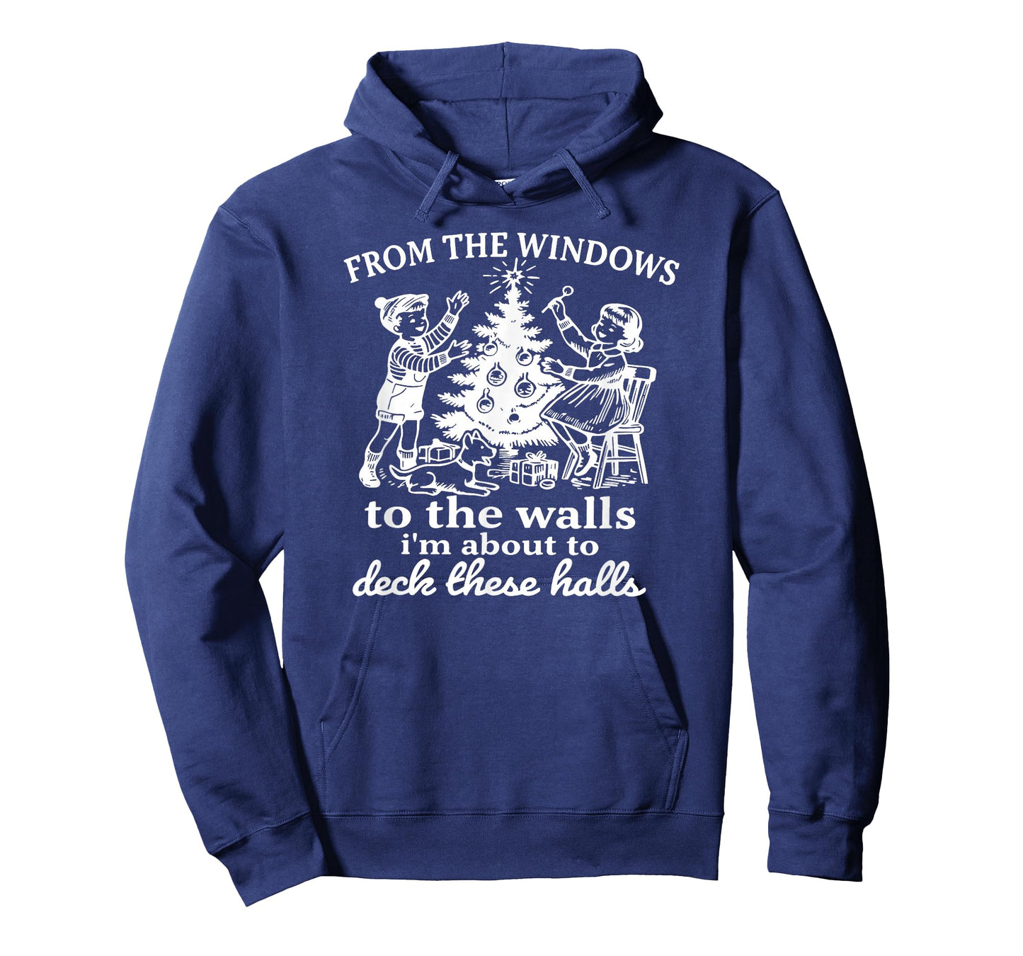Christmas from The Windows to The Walls Funny Party Design T-Shirt
