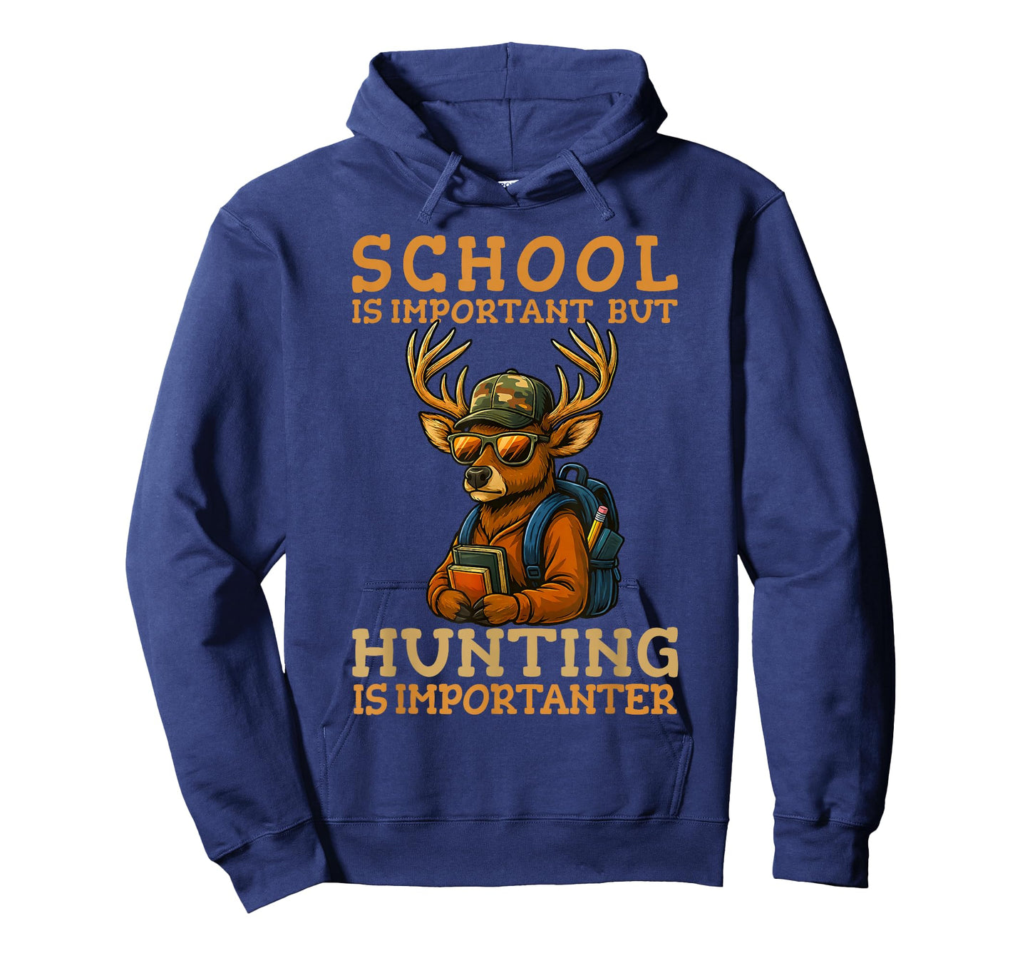 School Important Hunting Importanter Funny Deer Hunter T-Shirt