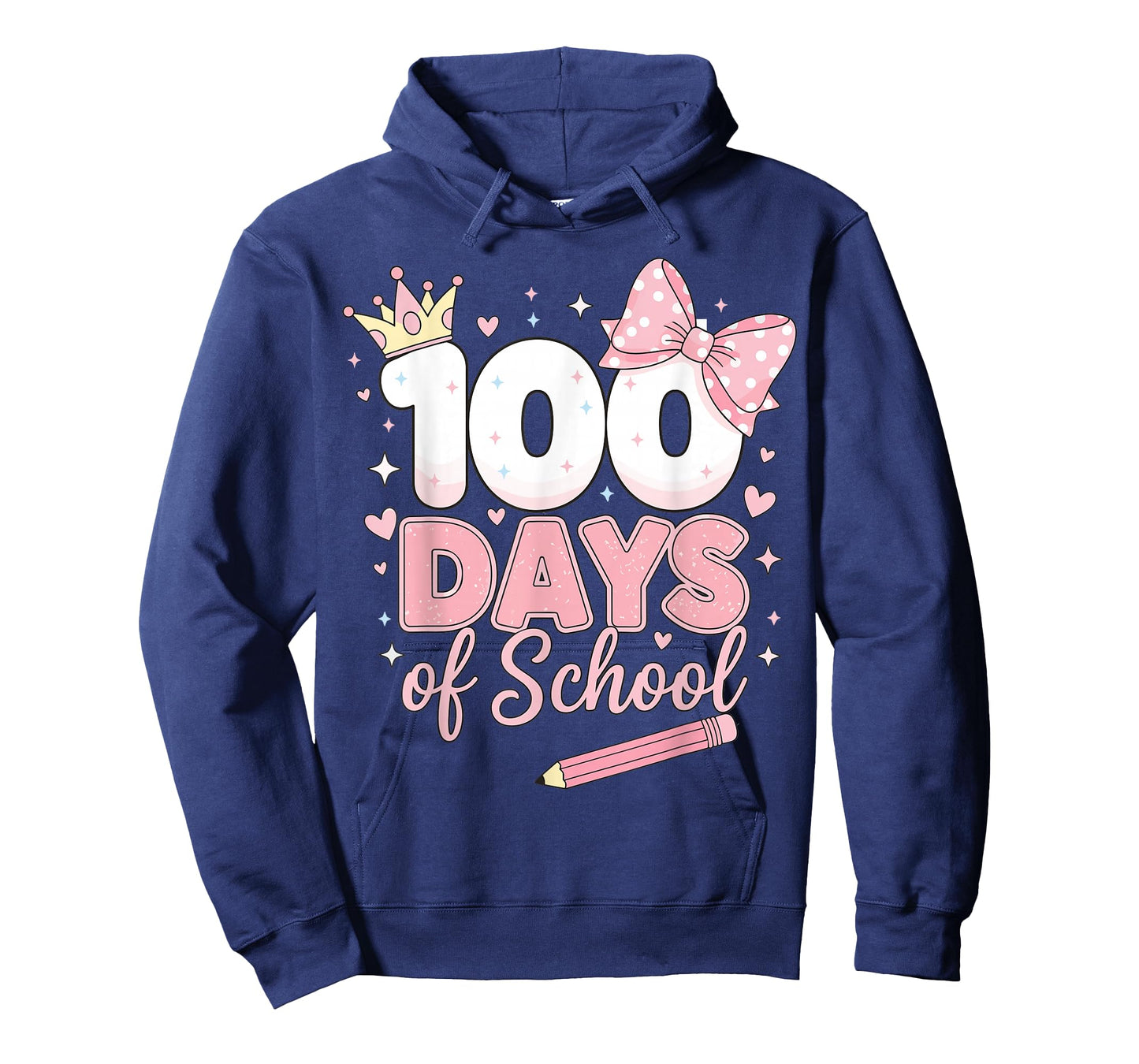Preppy 100th Day of School 100 Days of School Girl Kids T-Shirt