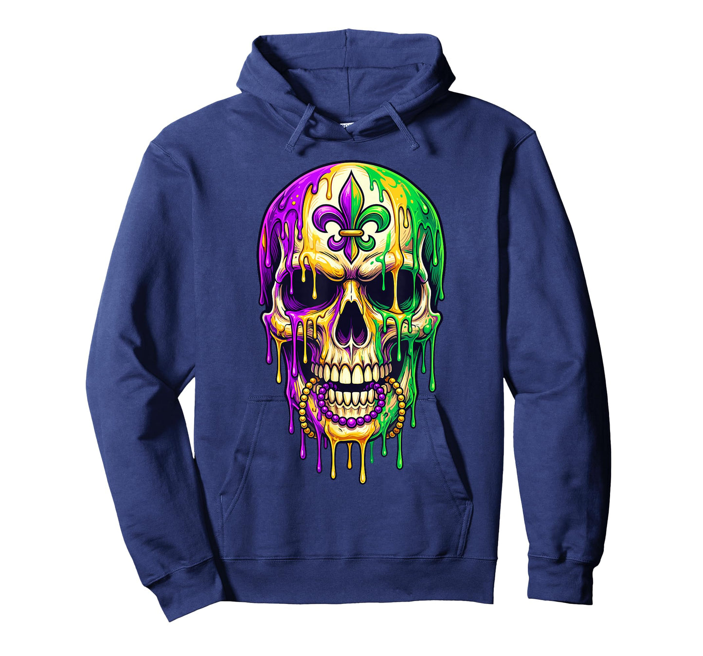 Mardi Gras Skull Fleur de Lis Voodoo New Orleans Doctor T-Shirt