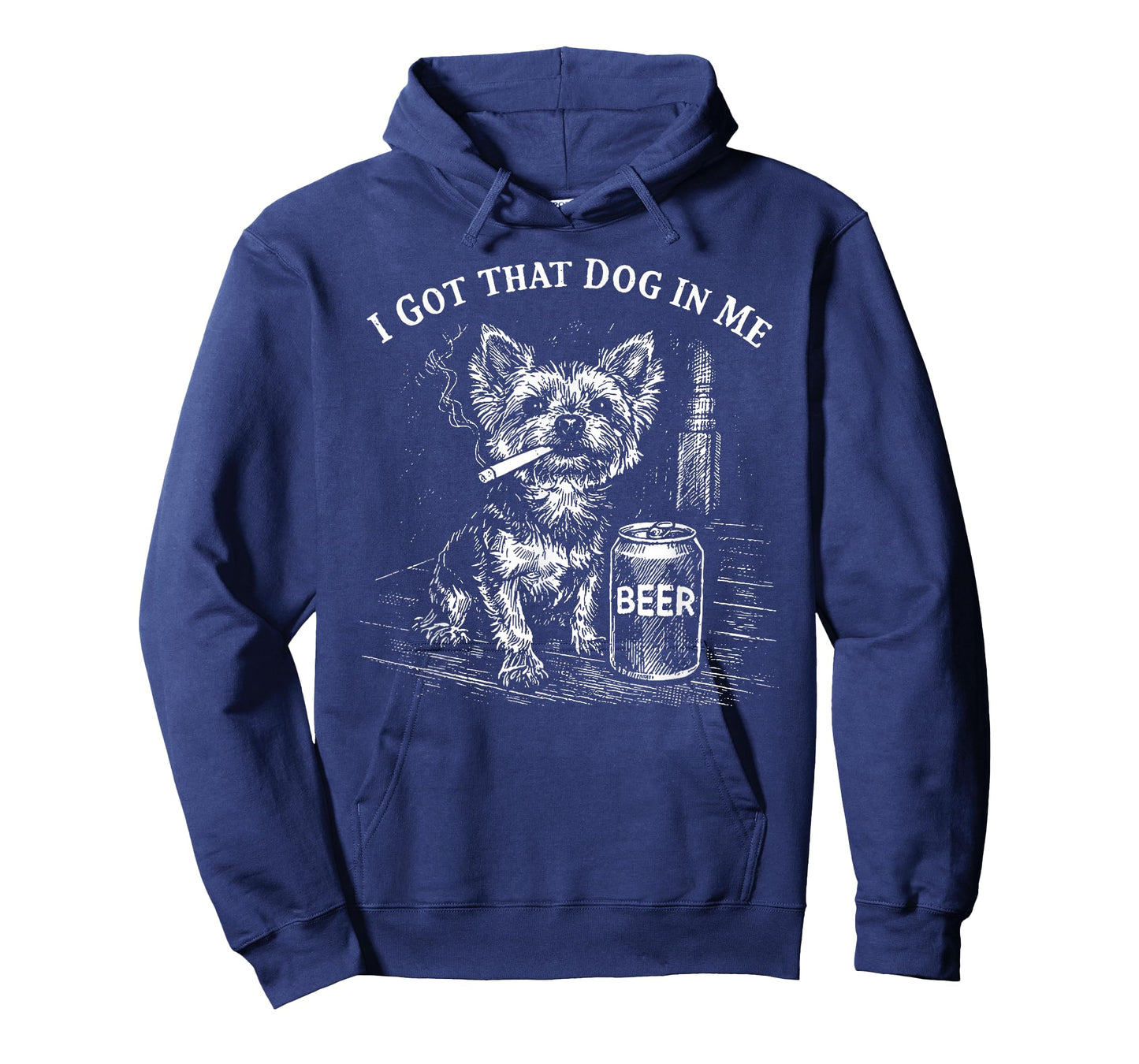 I Got That Dog in Me Funny Yorkie Smoking Cigarette Meme T-Shirt