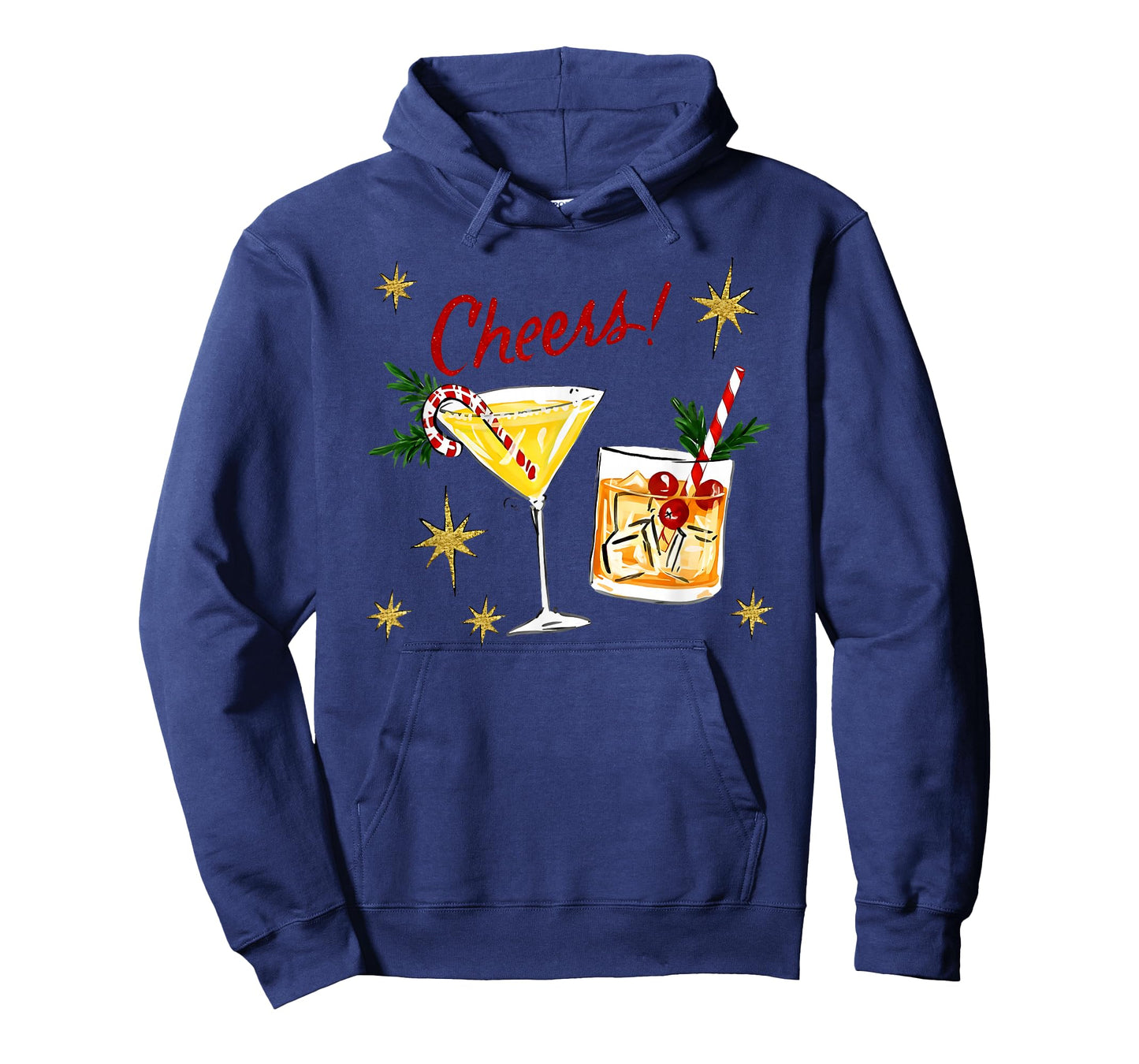 Full of Holiday Spirit Cheers Martini Christmas Drinks Women T-Shirt