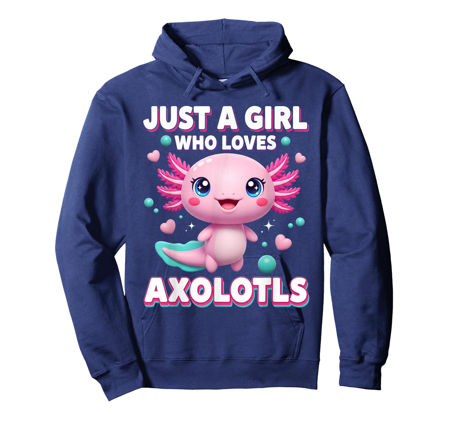 Axolotl Girls Kawaii Just a Girl Who Loves Axolotls Kids T-Shirt
