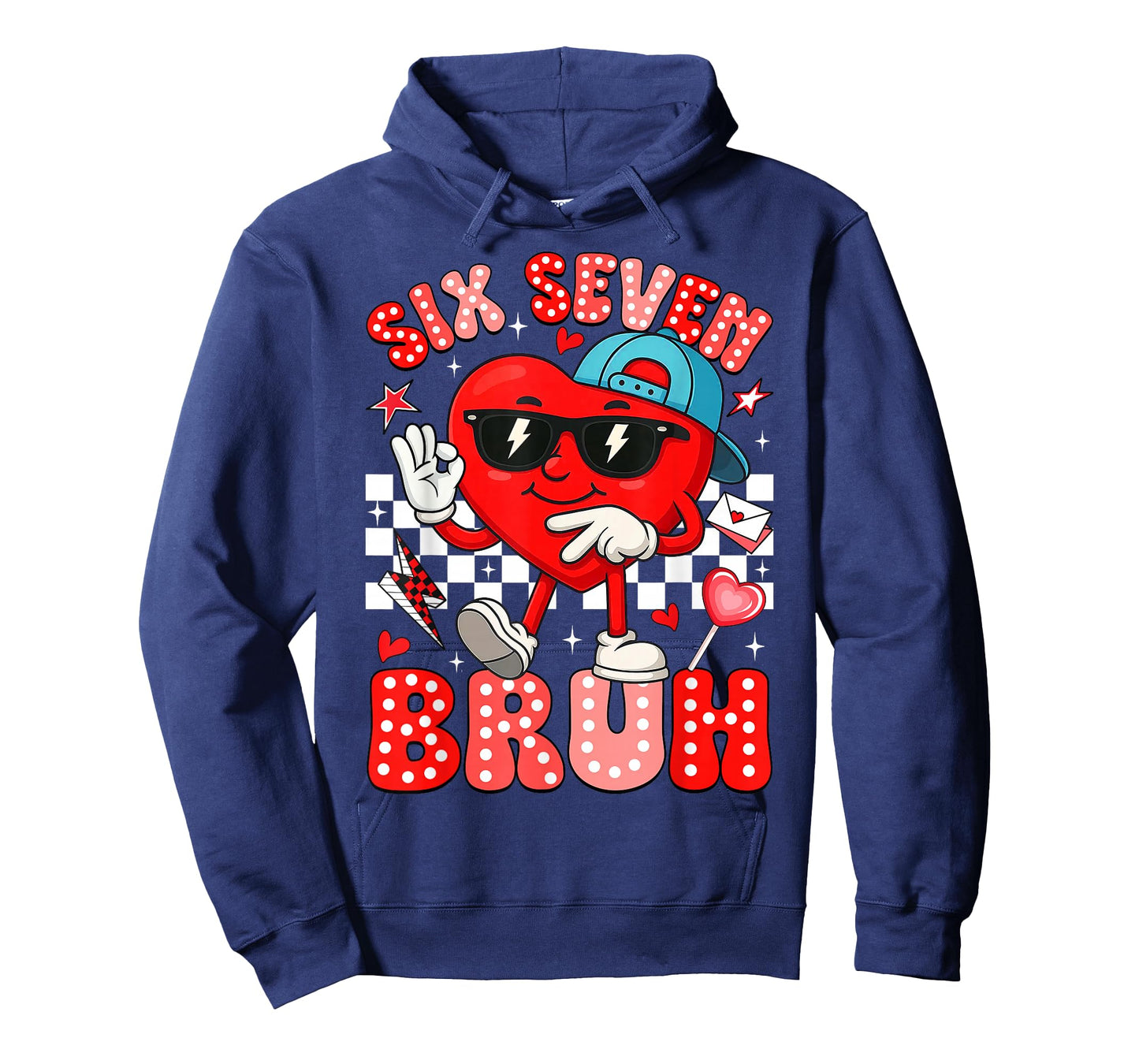 Funny Heart Meme 67 Six Seven Bruh Valentines Day Boys Kids T-Shirt