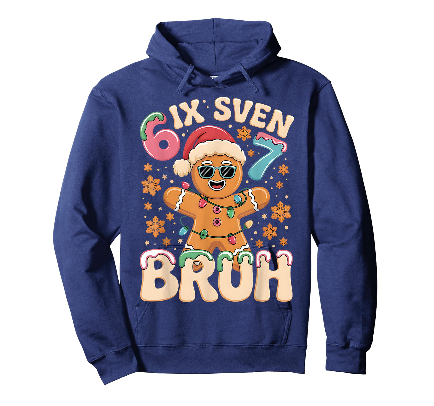 Bruh 67 Christmas Six Seven Gingerbreadman Boys 67 Christmas T-Shirt