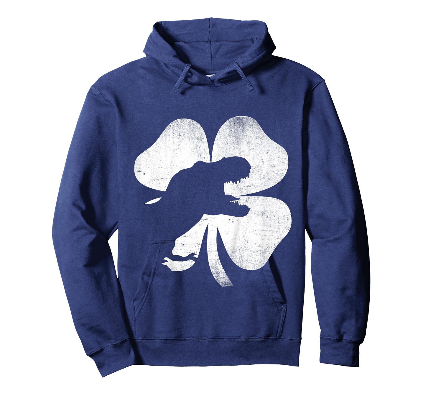 Kids St Patricks Day T-Rex Dinosaur Shamrock Silhouette Boys T-Shirt