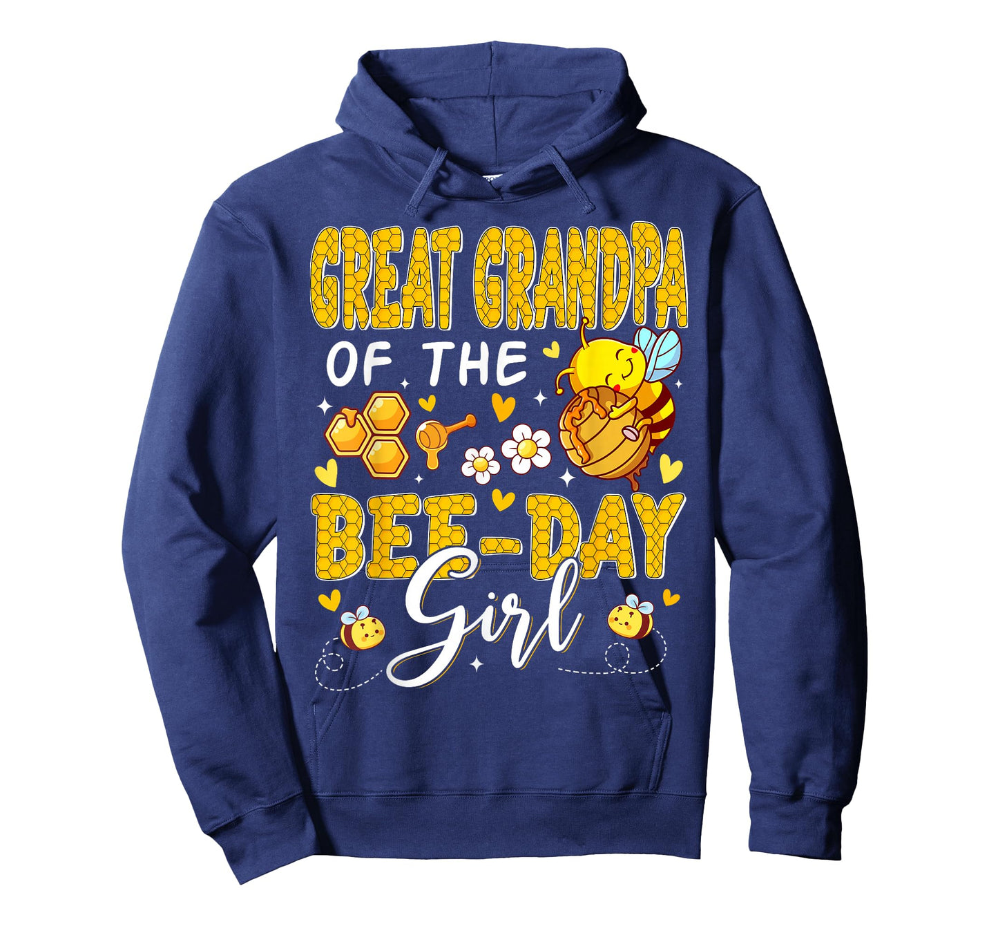 Great Grandpa of The Bee Day Girl Flower Birthday Family T-Shirt