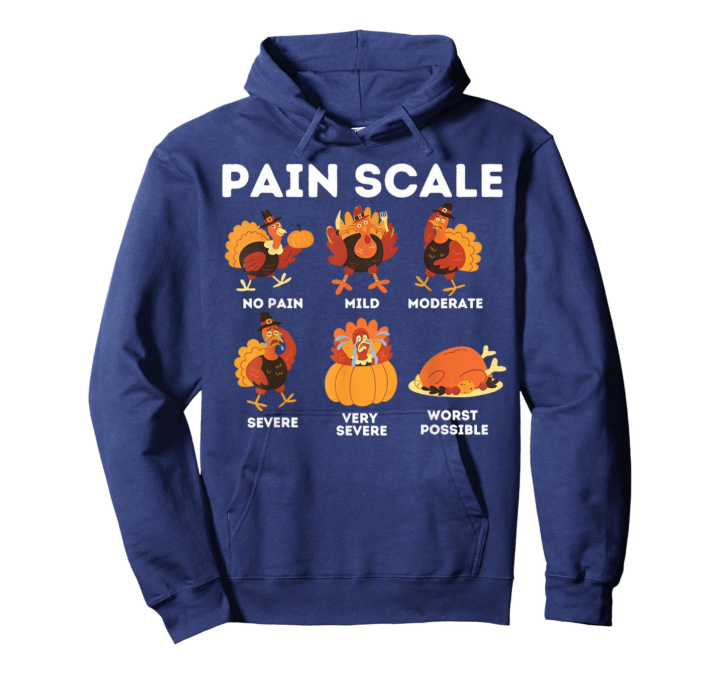Pain Scale Turkey Funny Nurse Thanksgiving ICU Nurse T-Shirt
