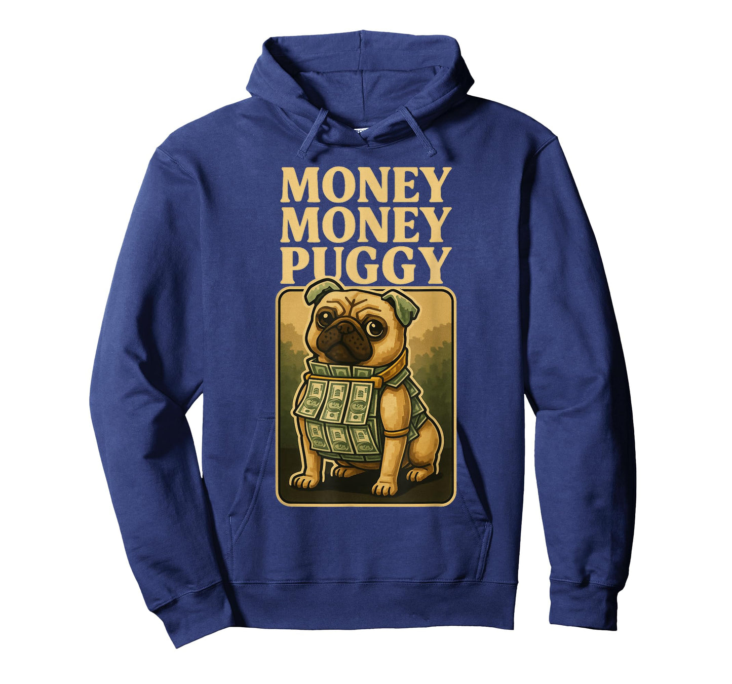 Money Money Puggy - Funny Dog Pug Brainrot Gaming Slang Meme T-Shirt