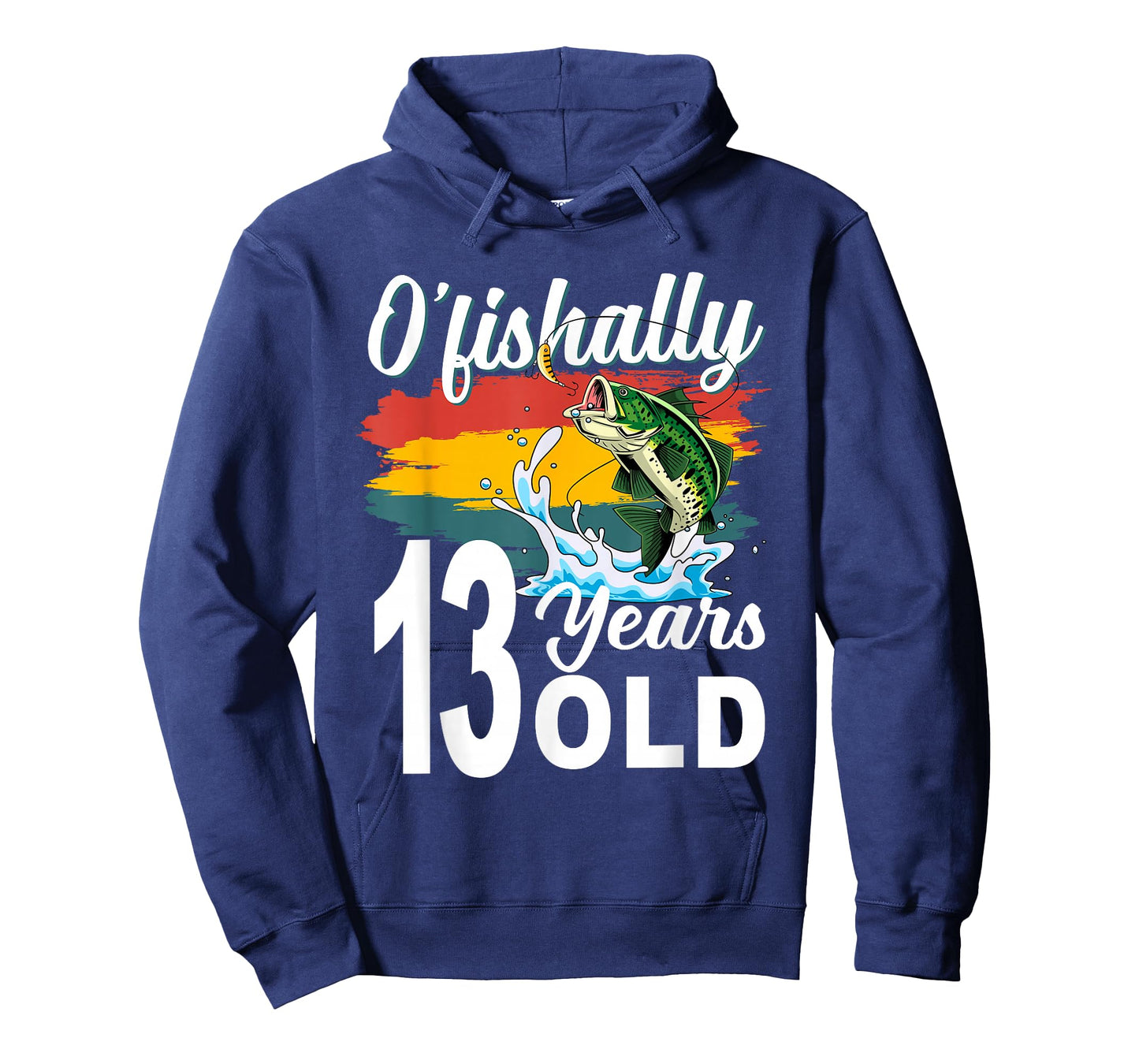 O’fishally 13 Years Old Birthday Boy Fishing Themed Party T-Shirt